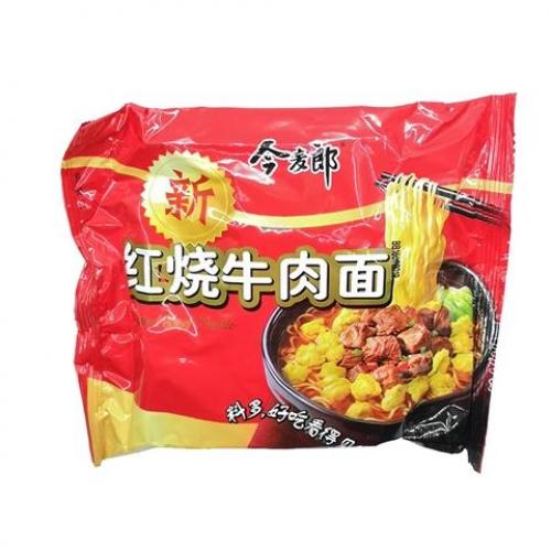 今麦郎红烧牛肉面(袋)