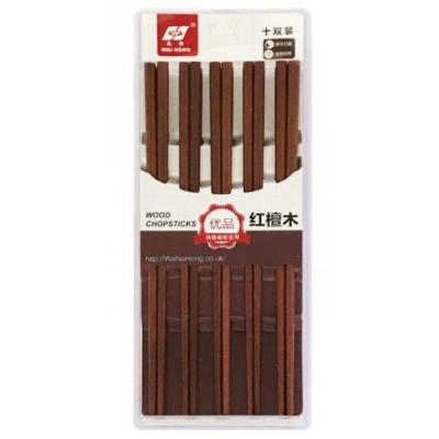 威恒银盒红檀木筷子 (10对)