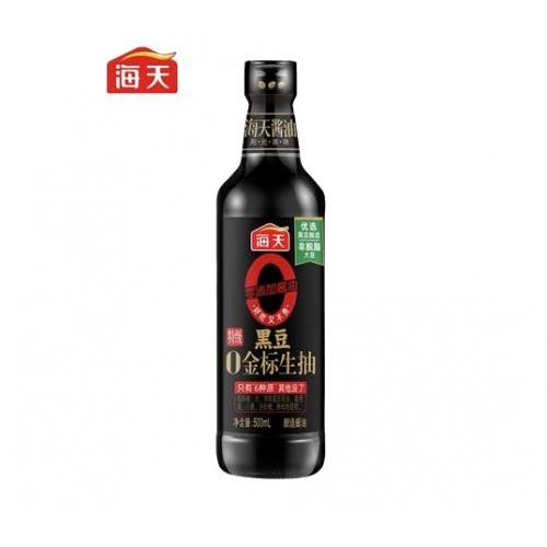 海天黑豆0金标生抽 500ml