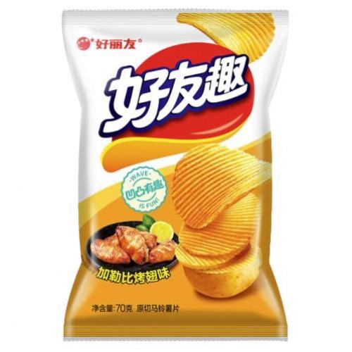 好丽友好友趣薯片 - 加勒比烤翅味 70g