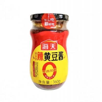 海天0添加辣黄豆酱 360g