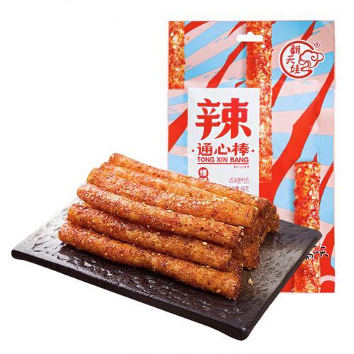 翻天娃辣通心棒 - 爆辣味 68g (2包 £1.36)