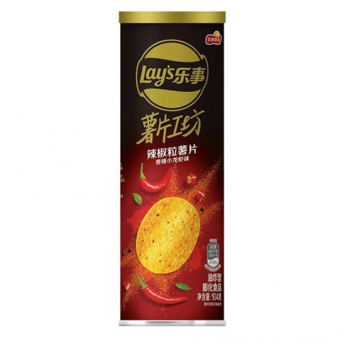 乐事辣椒粒薯片-香辣小龙虾 (桶)