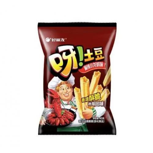 好丽友呀土豆薯条 - 麻辣小龙虾味 70g (买1赠1)