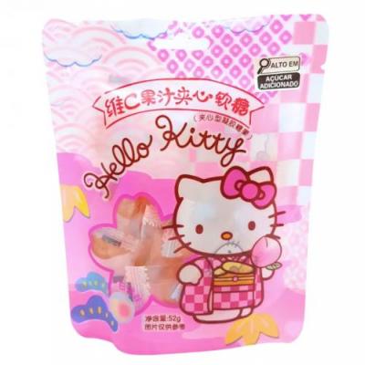 Hello Kitty 果汁夹心软糖 - 白桃味 52g