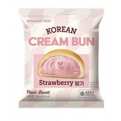 韩国新世界冷冻奶油面包-草莓味 100g