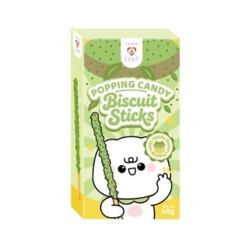 Tokimeki 跳跳糖饼干棒 - 抹茶味 40g