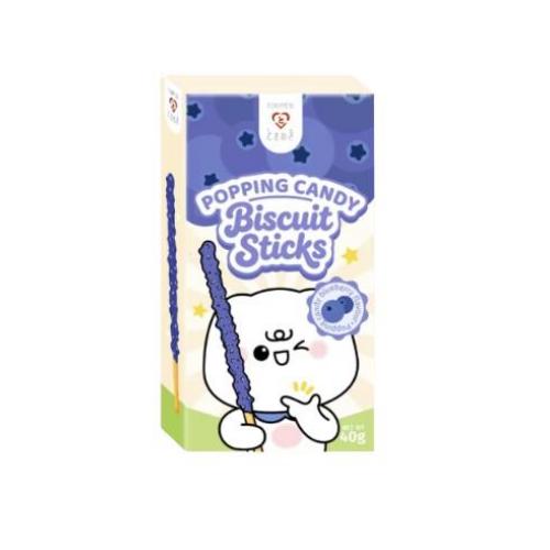 Tokimeki 跳跳糖饼干棒 - 蓝莓味 40g