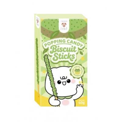 Tokimeki 跳跳糖饼干棒 - 抹茶味 40g