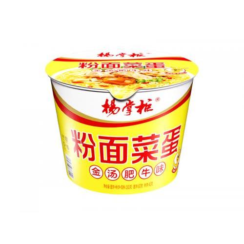杨掌柜粉面菜蛋(桶)-金汤肥牛味183g